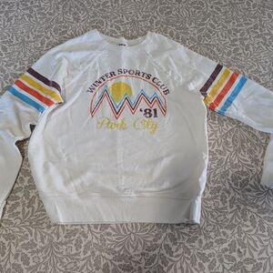 ANTHROPOLOGIE BACK WHEN PULLOVER SWEATSHIRT